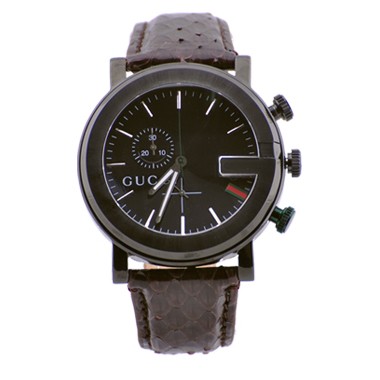 Brun Gucci Montres Bracelet En Cuir Boucle